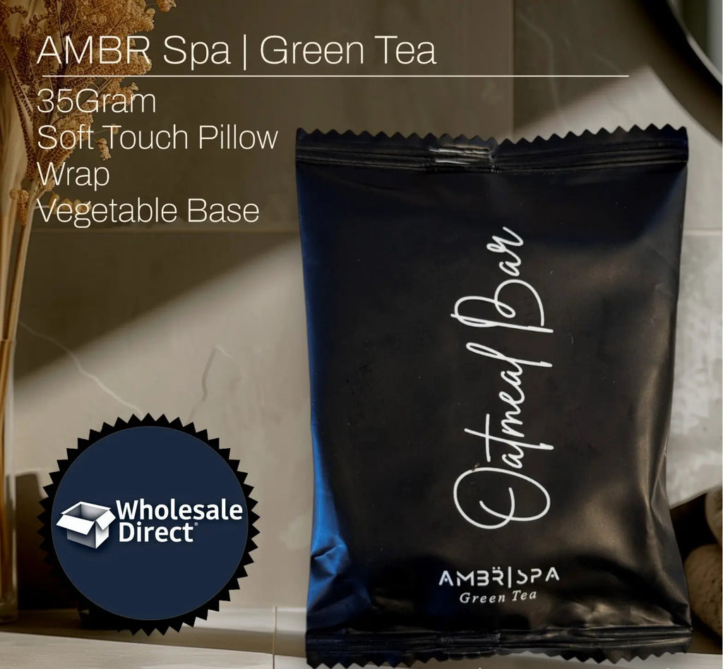 Travel Sized Soap Oatmeal AMBR 100 pack ON SALE! Hotel Supplies Canada by Custom Amenities Inc