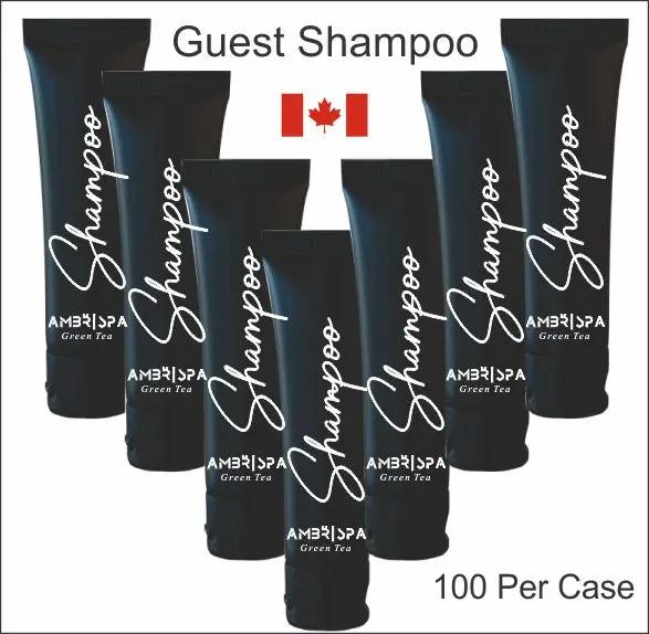Hotel Supplies Shampoo AMBR Spa 100 pack Hotel Supplies Canada by Custom Amenities Inc