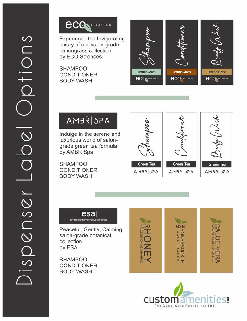 Hotel Shampoo Dispenser AMBR SPA Hotel Supplies Canada